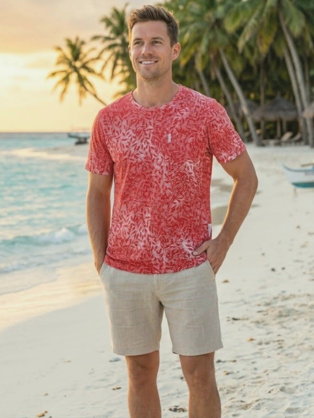 Ben Sherman Tropic Print tee